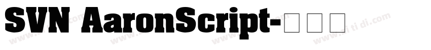 SVN AaronScript字体转换